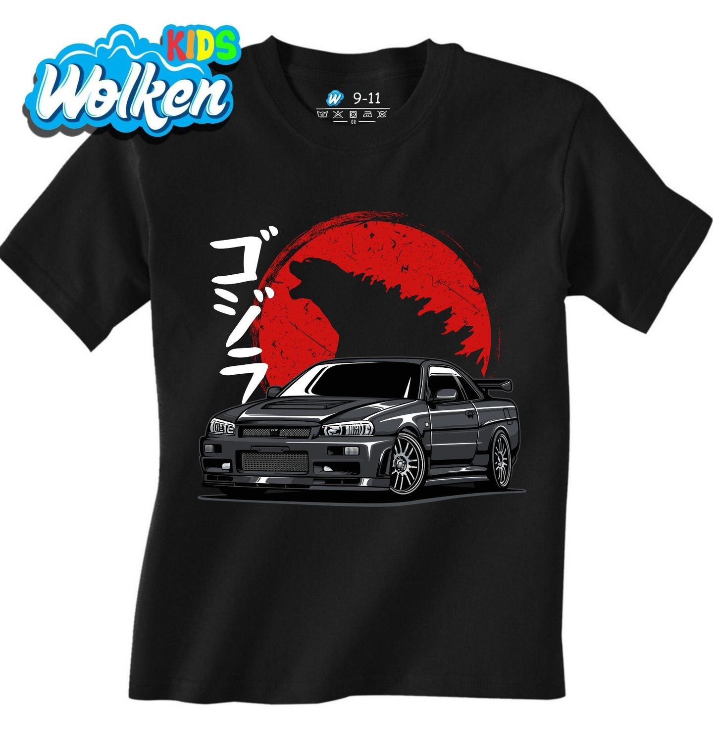 Dětské tričko Nissan Skyline Godzila Tokyo Drift.jpg