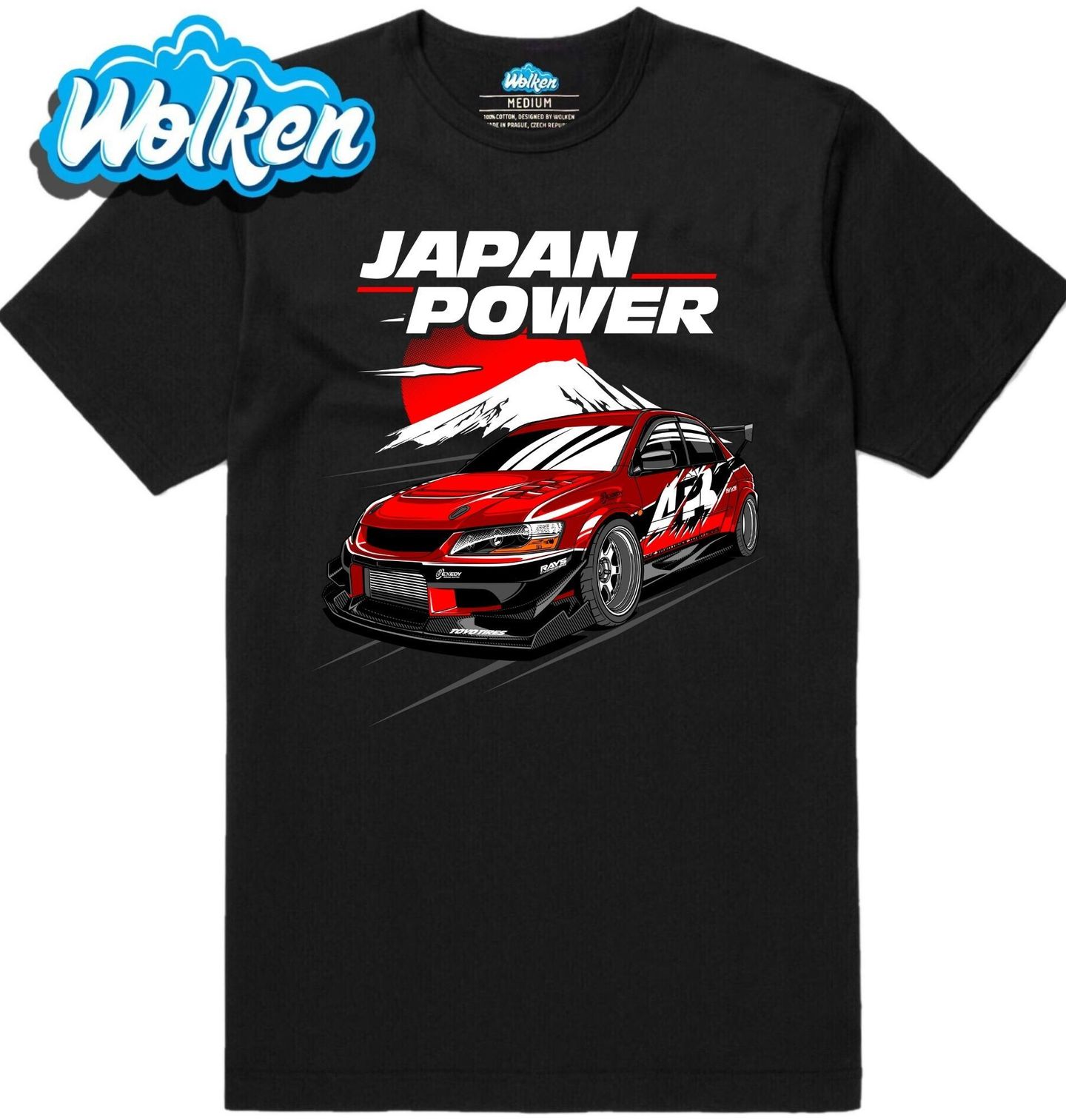 Pánské tričko Mitsubishi Lancer Japan Power.jpg