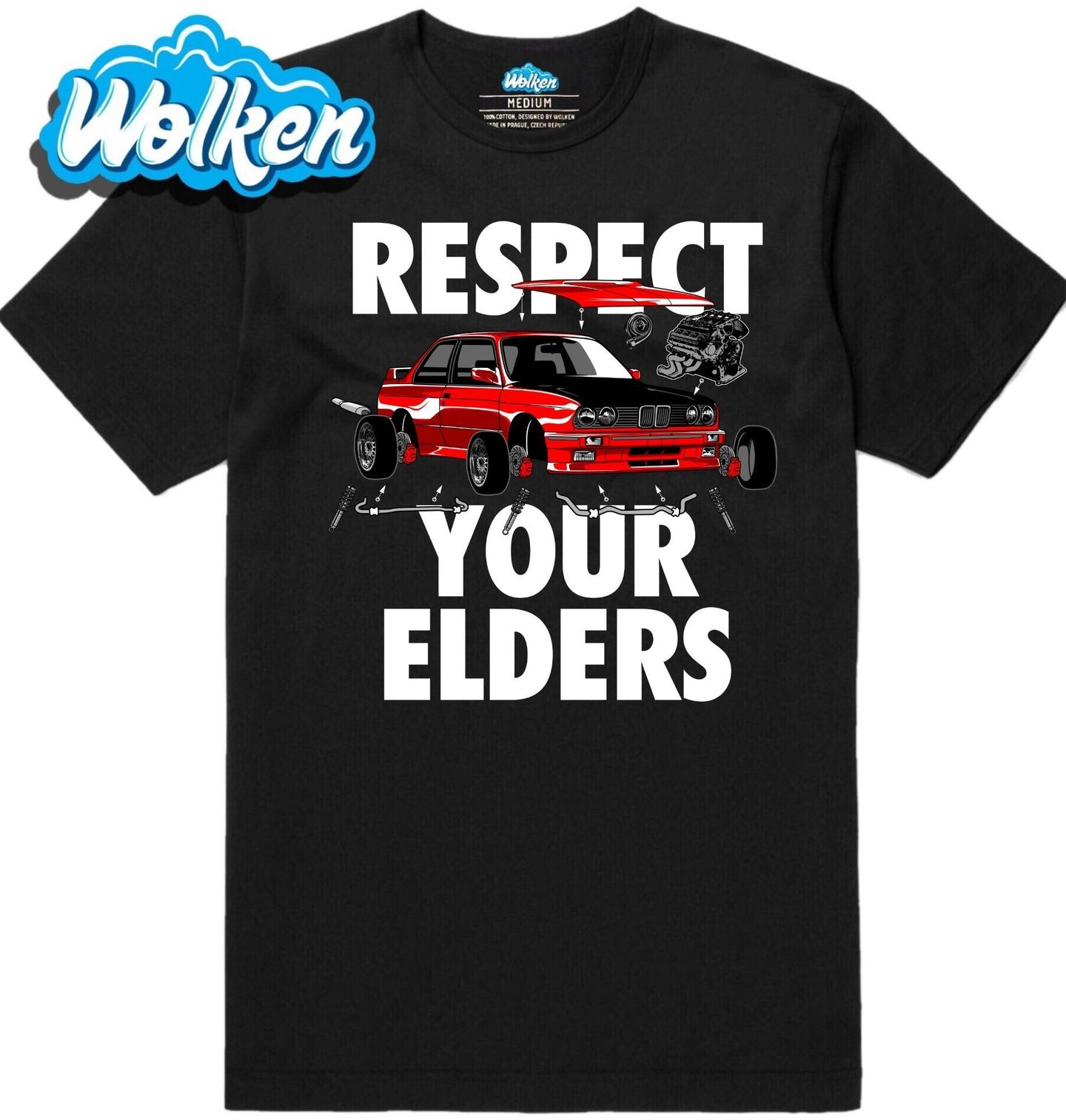 Pánské tričko Respektuj své předchůdce Respect Your Elders.jpg