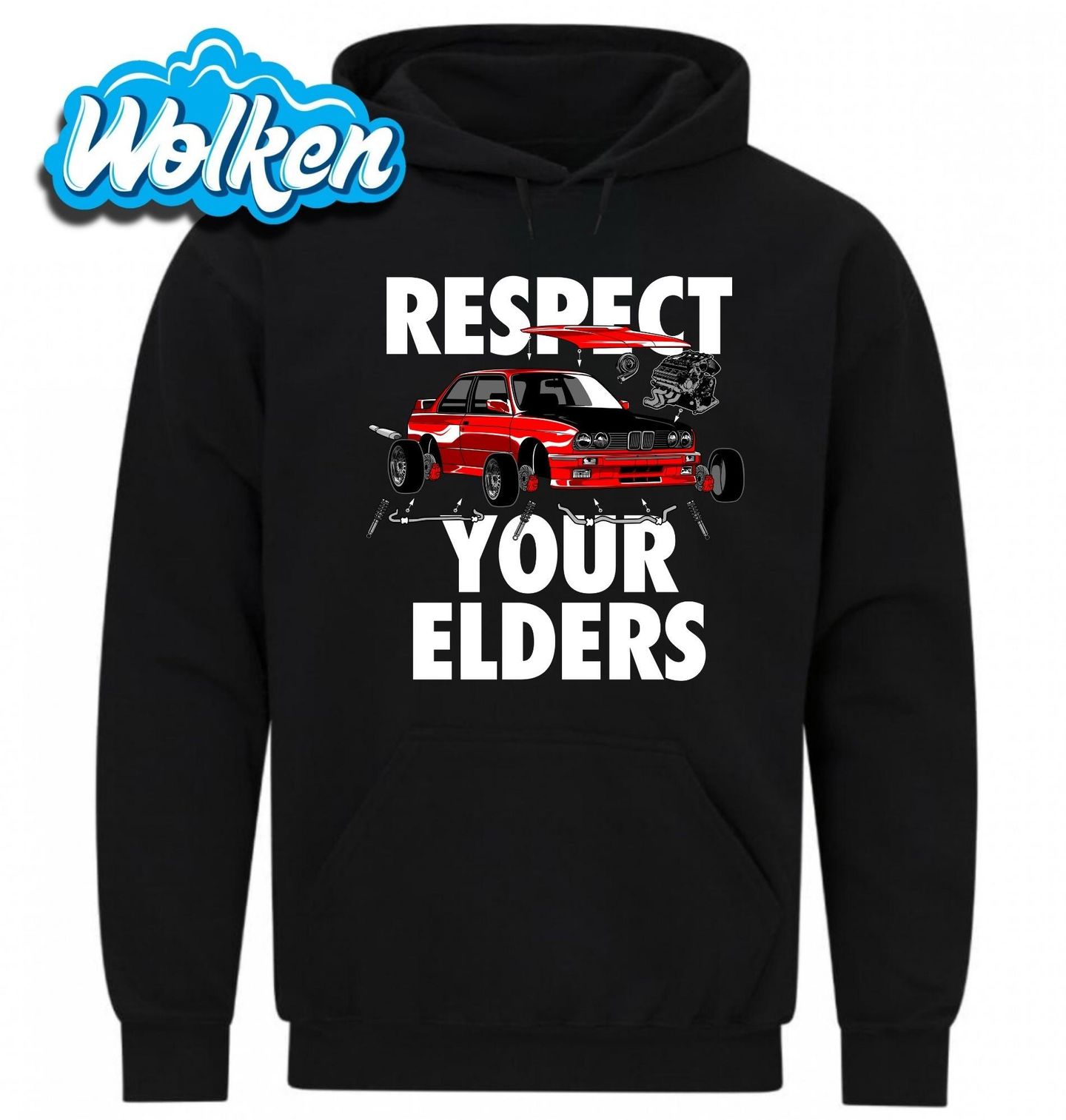 Mikina Respektuj své předchůdce Respect Your Elders.jpg
