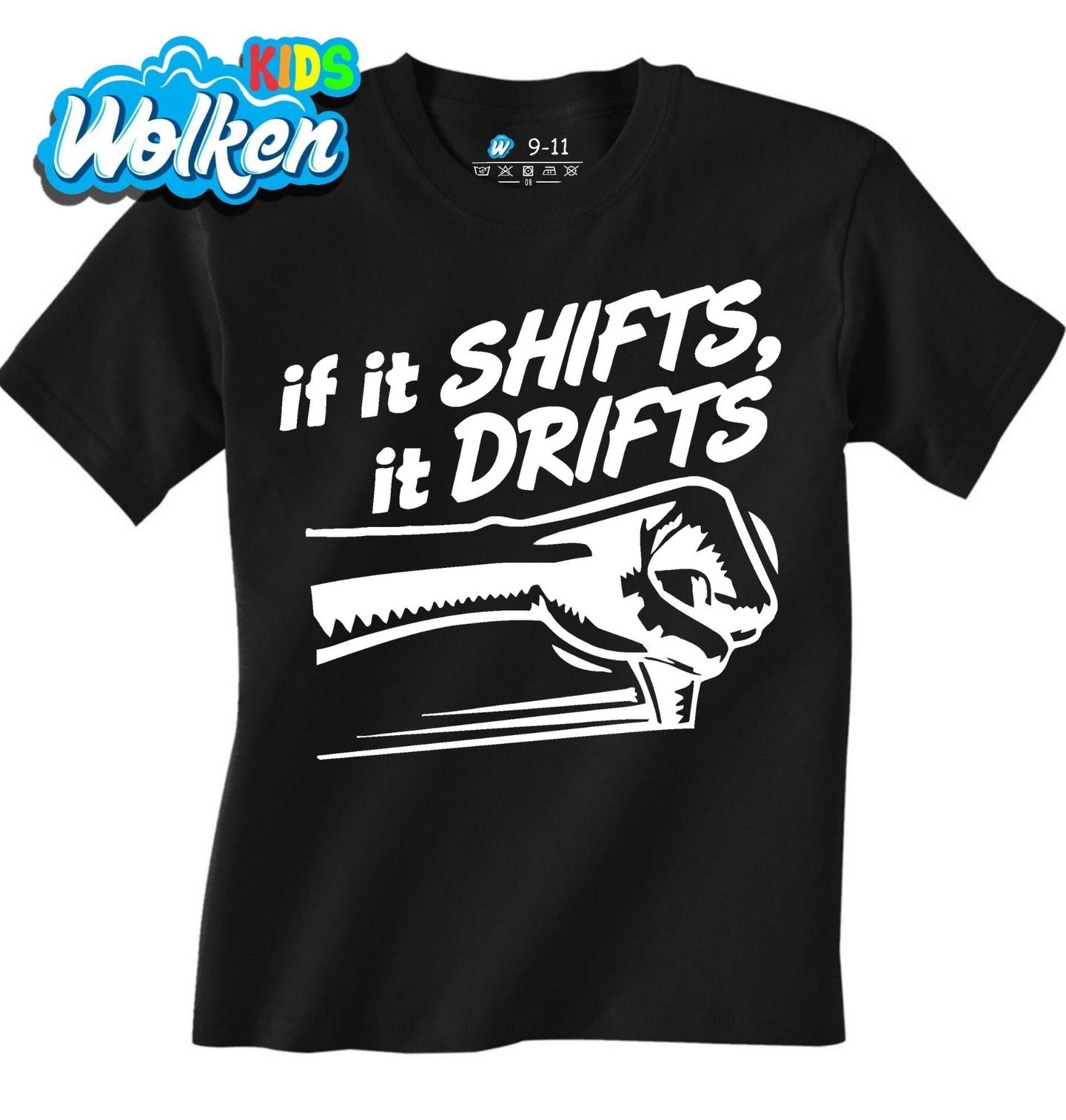 Dětské tričko Když to řadí, tak to driftuje.jpg