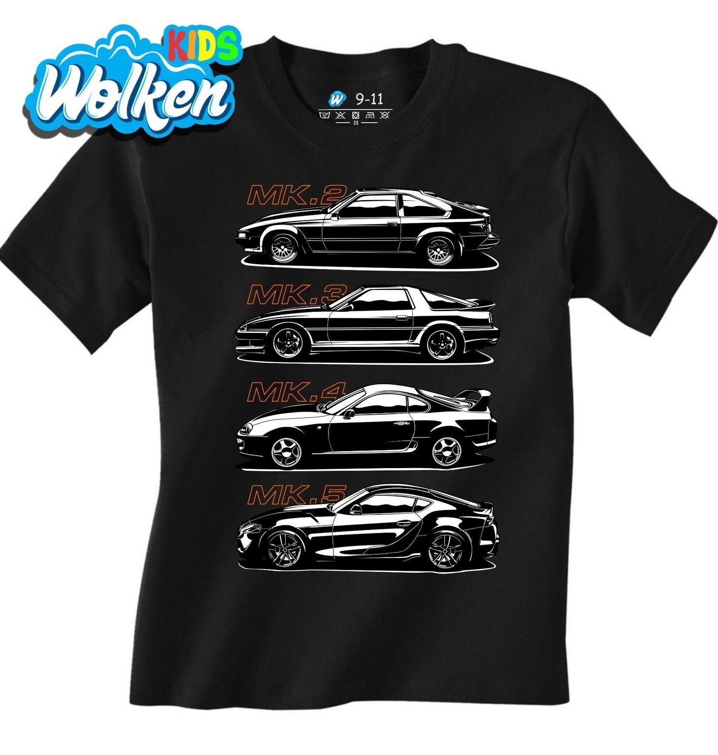 Dětské tričko Generace Toyota Supra MK.2 - MK.5.jpg