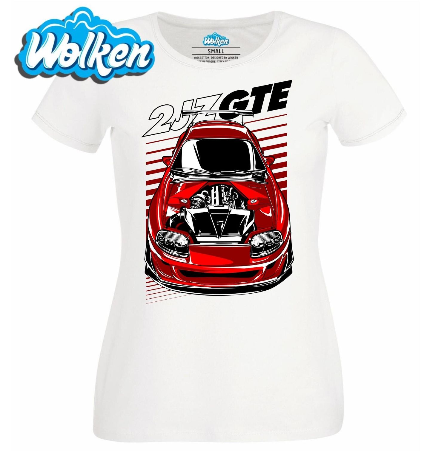Dámské tričko  Červená Toyota 2JZ GTE.jpg