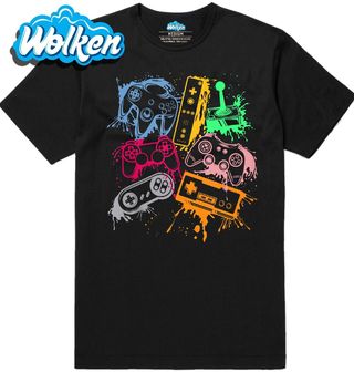 Pánské tričko Barevné Herní Ovladače.jpg