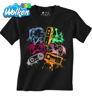 Dětské tričko Barevné Herní Ovladače.jpg