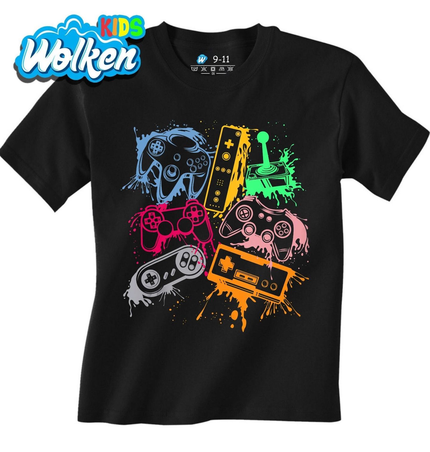 Dětské tričko Barevné Herní Ovladače.jpg