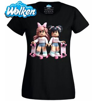 Dámské tričko Roblox Holky na Skateboardu.jpg
