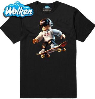 Pánské tričko Roblox Avatar na Skateboardu.jpg