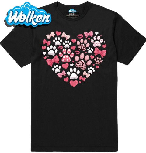 Obrázek produktu Pánské tričko Růžové Srdce Pejskaře