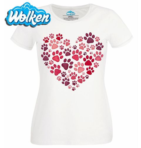 Obrázek produktu Dámské tričko Srdce z Tlapek