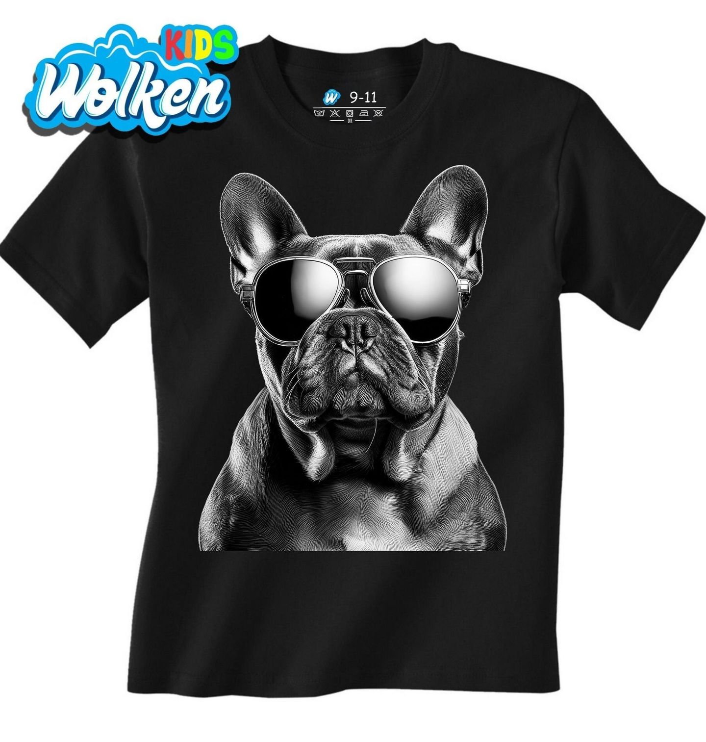 Dětské tričko Francouzský Francouzský buldoček s Brýlemi.jpg