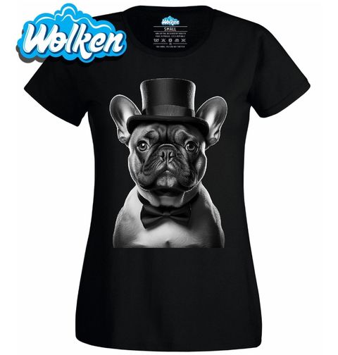 Obrázek produktu Dámské tričko Gentleman Francouzský buldoček