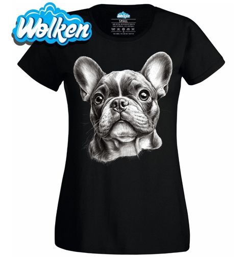 Obrázek produktu Dámské tričko Francouzský buldoček Skica