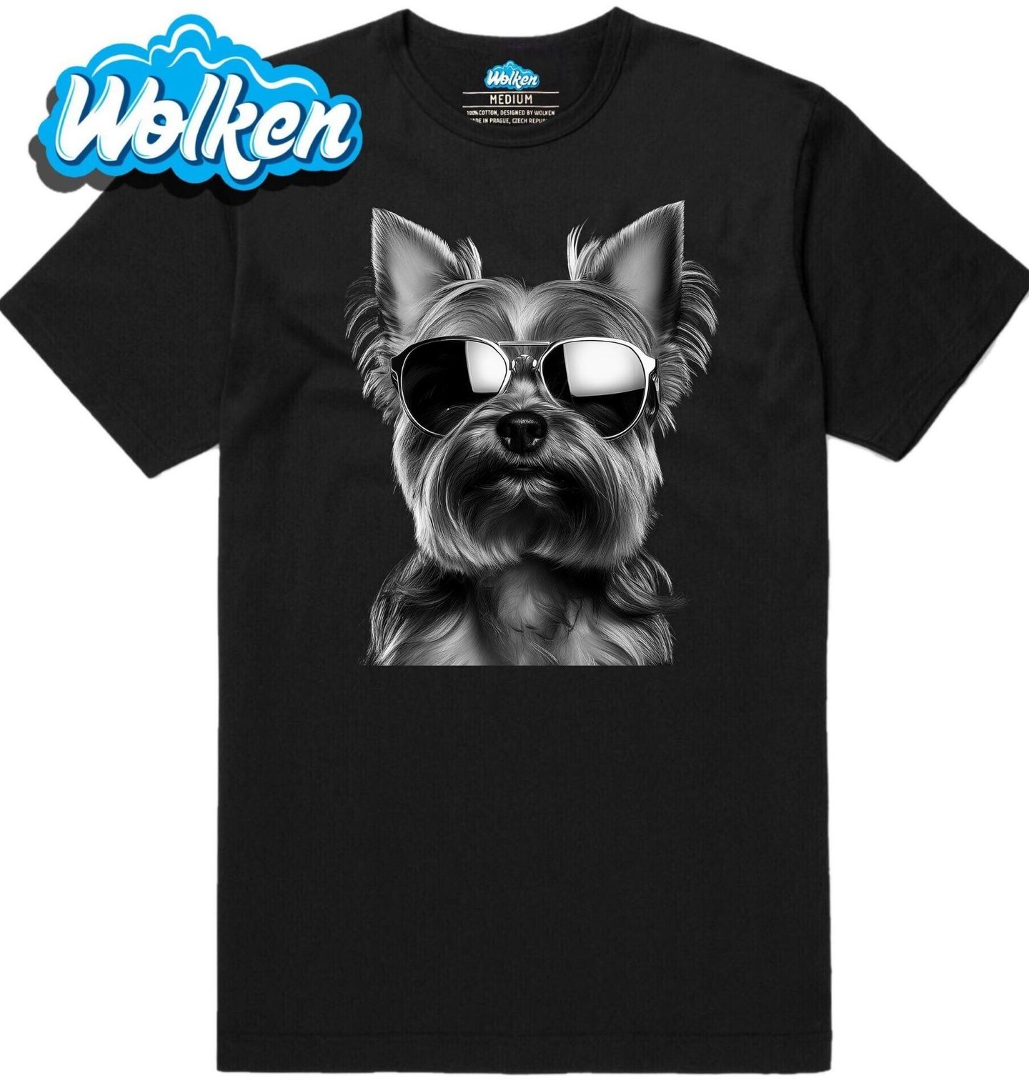 Pánské tričko Jorkšír s Brýlemi.jpg