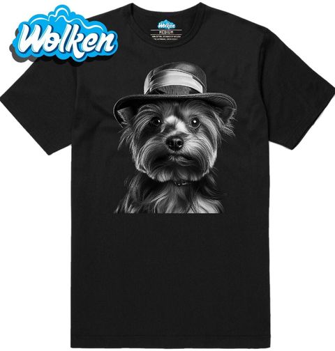 Obrázek produktu Pánské tričko Jorkšírský teriér s Kloboukem
