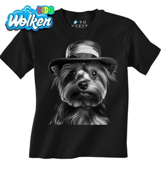 Dětské tričko Jorkšírský teriér v Klobouku.jpg