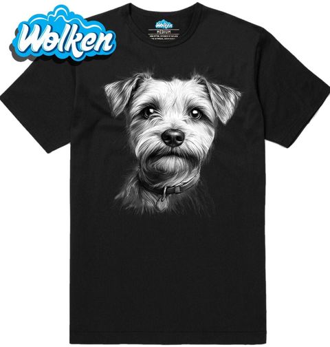 Obrázek produktu Pánské tričko Norfolský teriér Skica