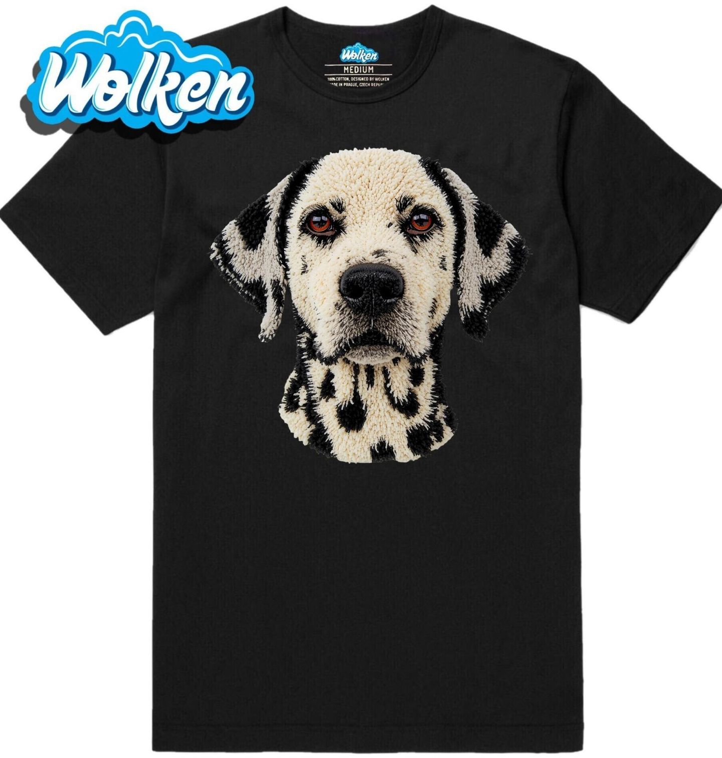 Pánské tričko Háčkovaný Dalmatian.jpg