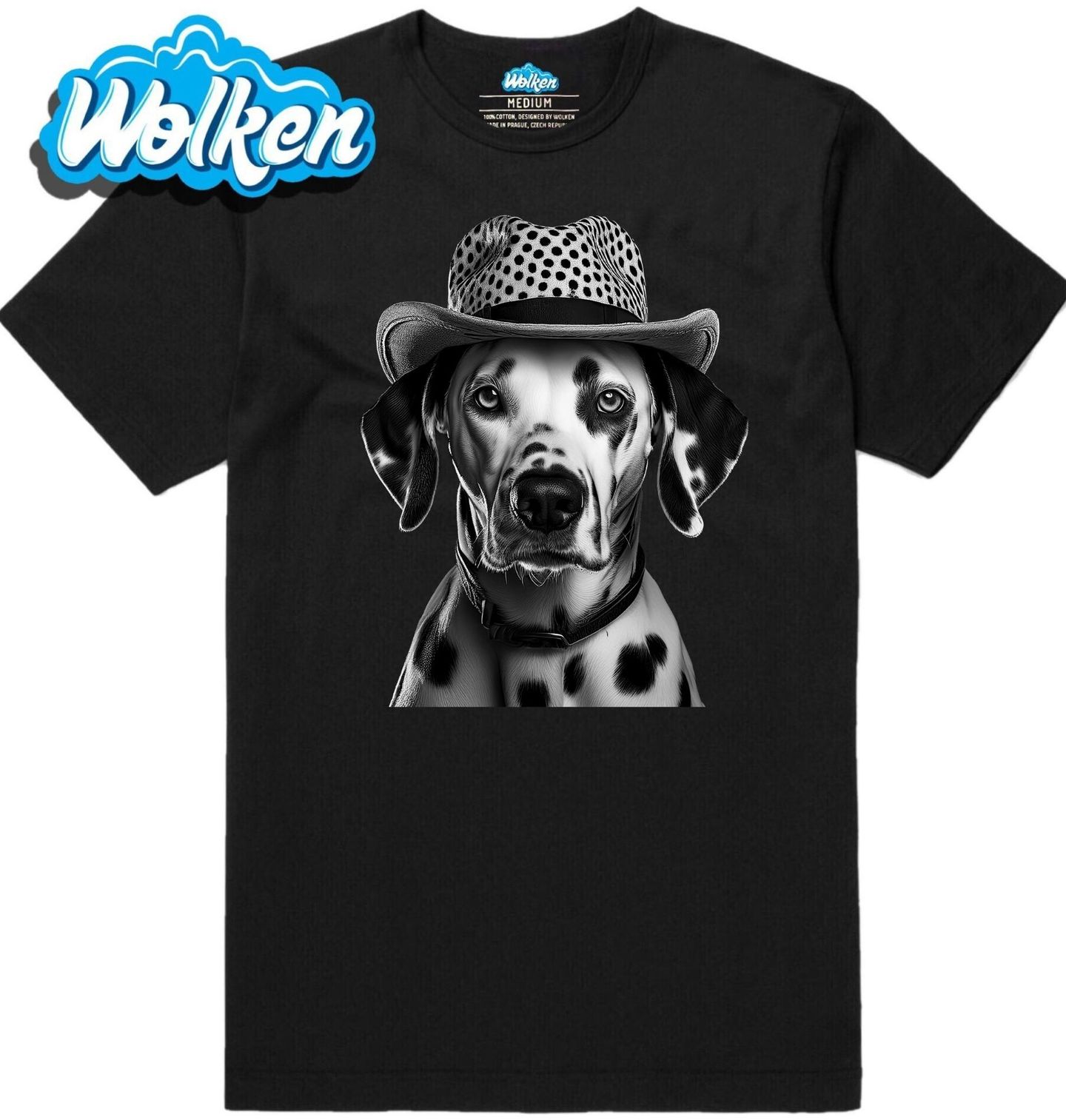 Pánské tričko Dalmatian v Klobouku.jpg