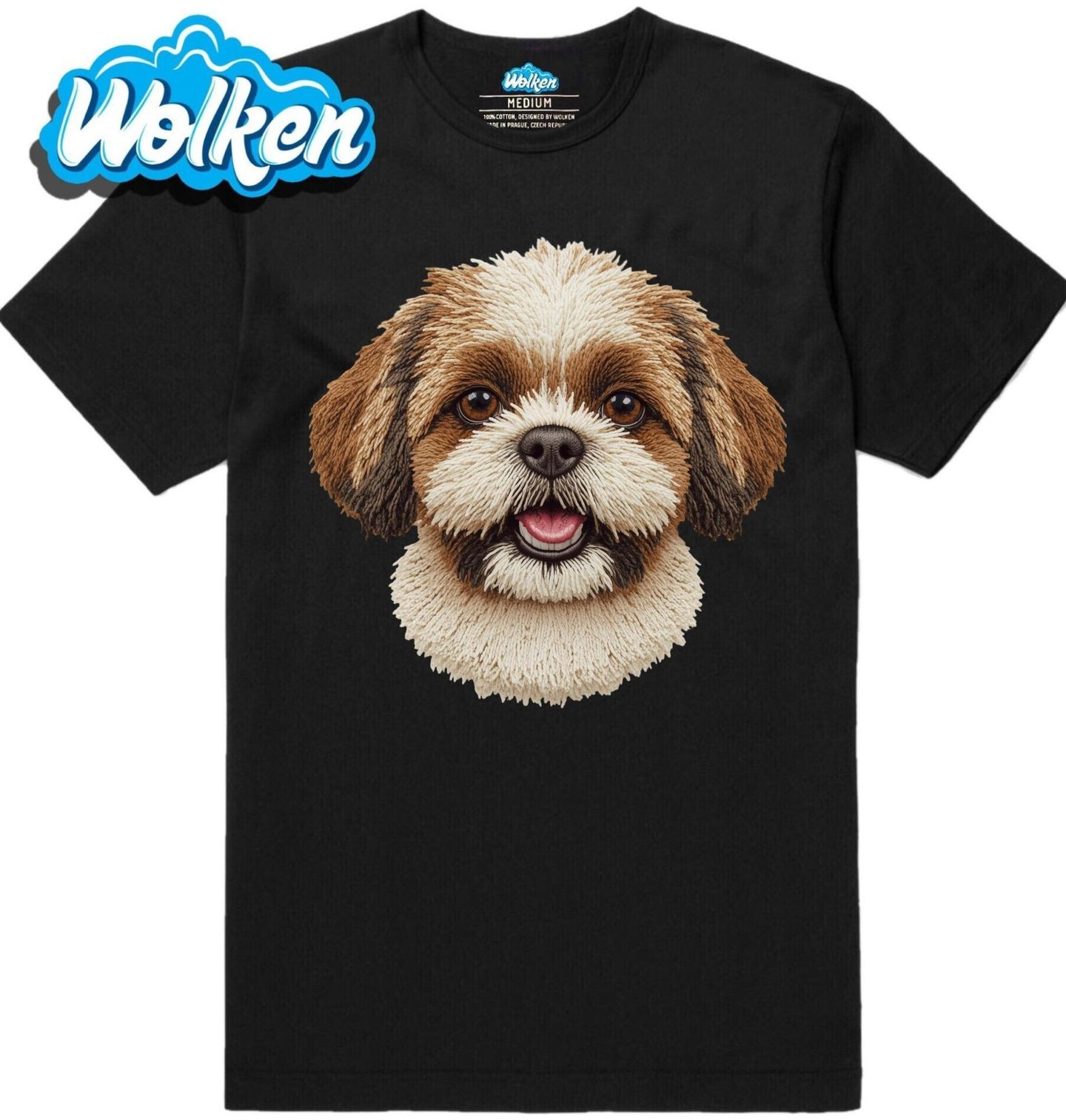 Pánské tričko Háčkovaný Shih-tzu.jpg