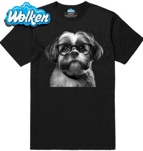 Obrázek produktu Pánské tričko Chytrý Shih-tzu s Brýlemi