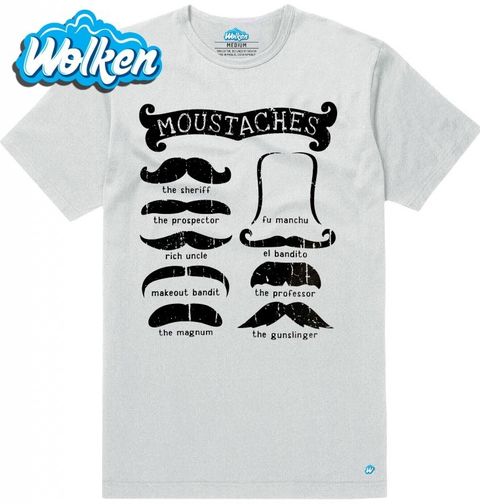 Obrázek produktu Pánské tričko Moustaches 9 klasických knírků