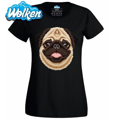 Obrázek produktu Dámské tričko Háčkovaný Mops