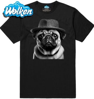 Pánské tričko Mops v Klobouku.jpg