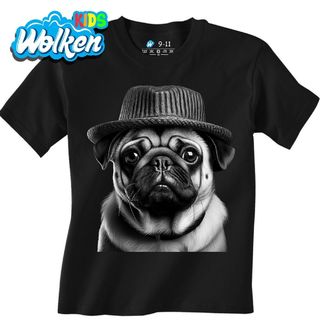 Dětské tričko Mops v Klobouku.jpg