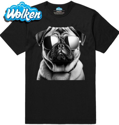 Obrázek produktu Pánské tričko Mops s Brýlemi