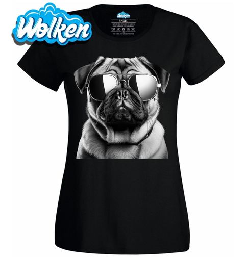 Obrázek produktu Dámské tričko Mops s Brýlemi