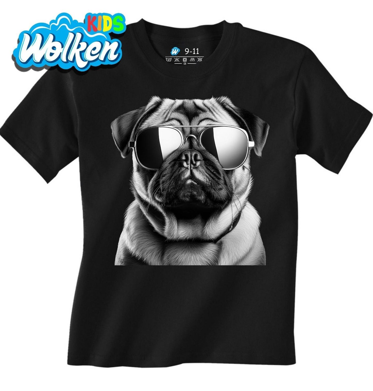 Dětské tričko Mops v Brýlích.jpg