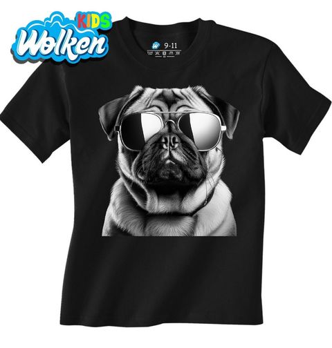 Obrázek produktu Dětské tričko Mops s Brýlemi