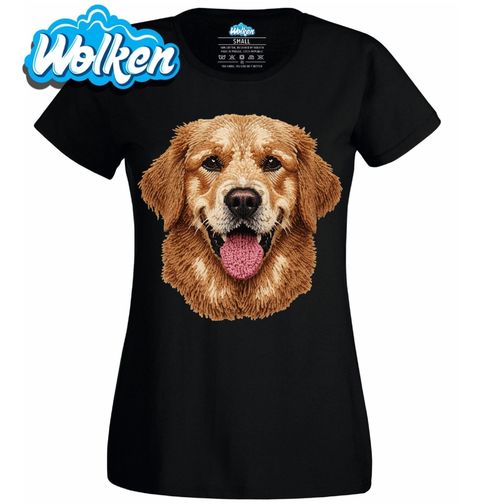 Obrázek produktu Dámské tričko Háčkovaný Zlatý retrívr