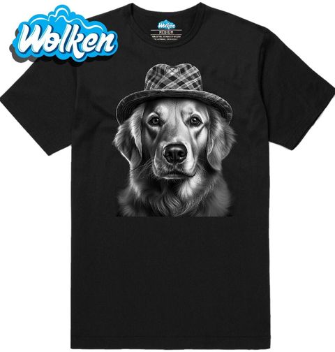 Obrázek produktu Pánské tričko Zlatý retrívr s Kloboukem