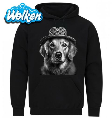 Obrázek produktu Pánská mikina Zlatý retrívr s Kloboukem