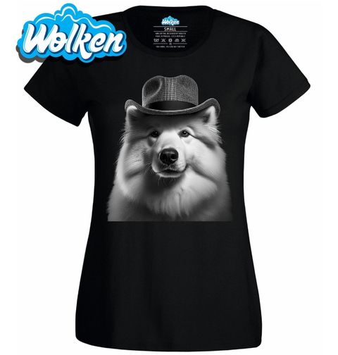 Obrázek produktu Dámské tričko Samojed s Kloboukem