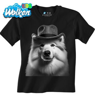 Dětské tričko Samojed v Klobouku.jpg
