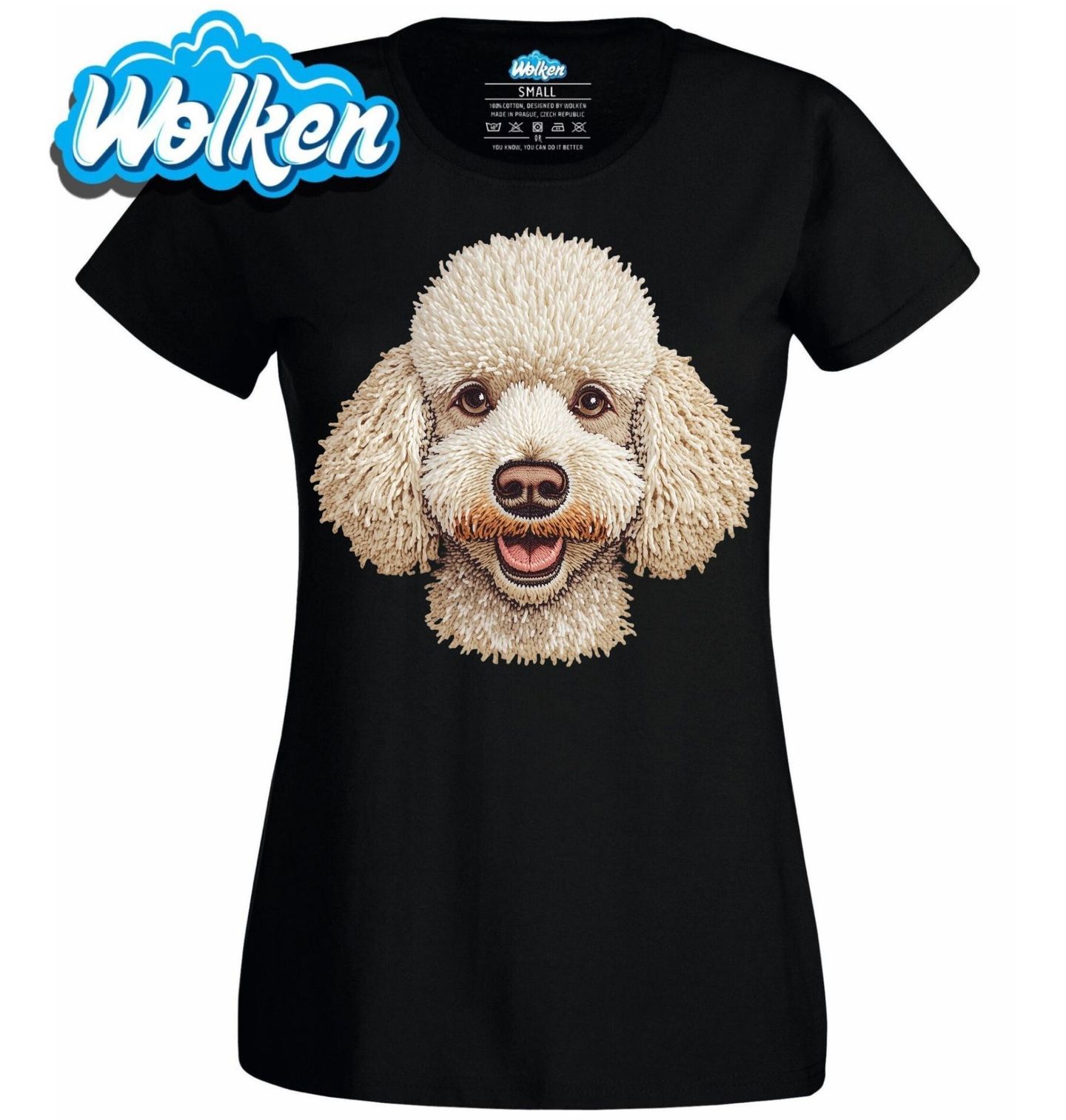 Dámské tričko Háčkovaný Pudl.jpg