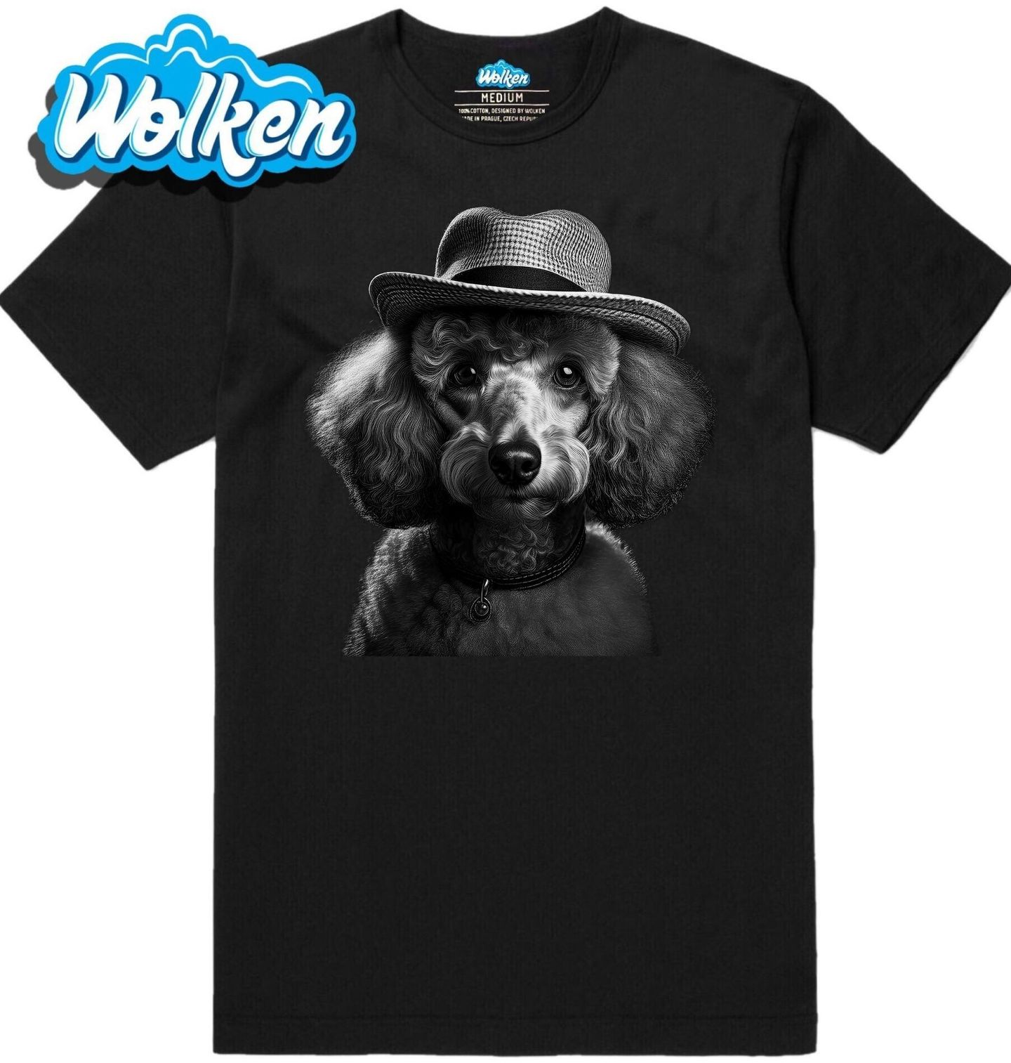 Pánské tričko Pudl v Klobouku.jpg