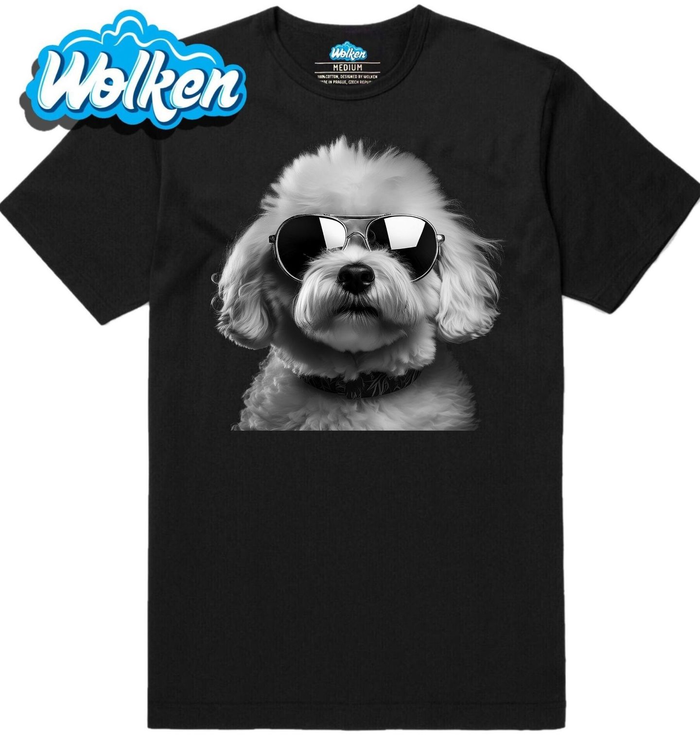 Pánské tričko Bišonek v Brýlích.jpg