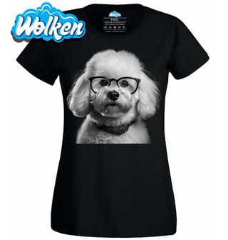 Dámské tričko Chytrý Bišonek v Brýlích.jpg