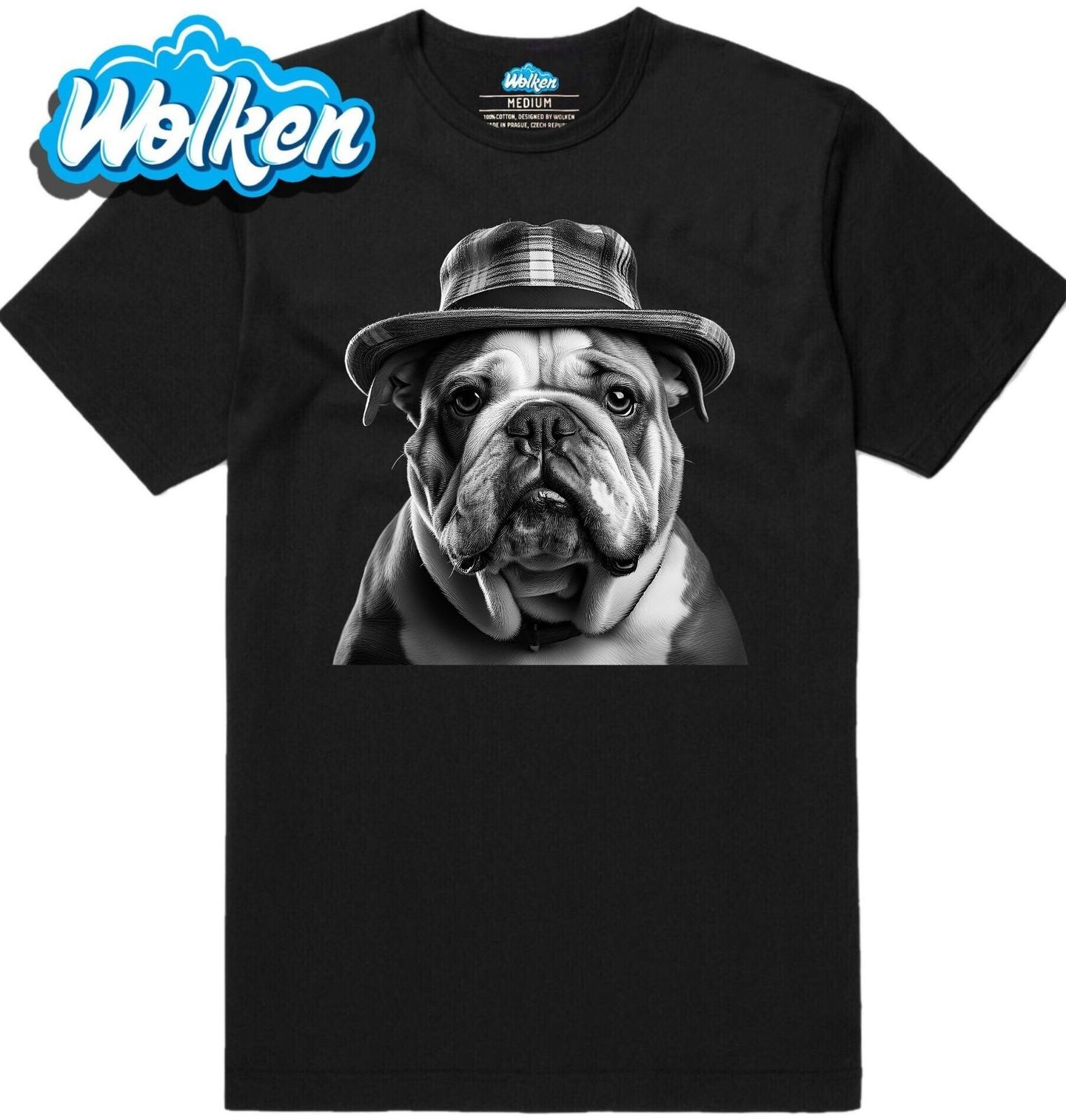Pánské tričko Anglický buldok v Klobouku.jpg