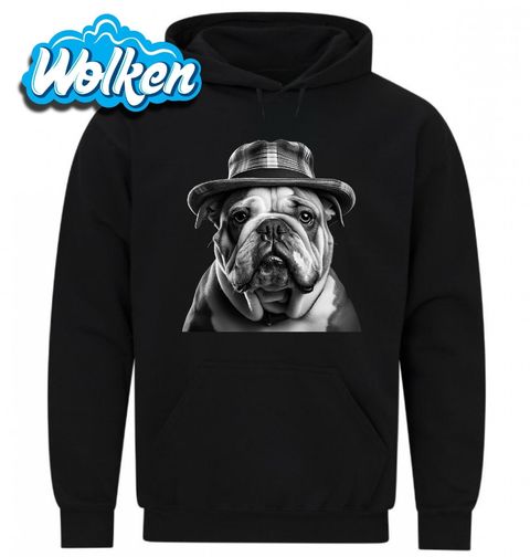 Obrázek produktu Pánská mikina Anglický buldok s Kloboukem