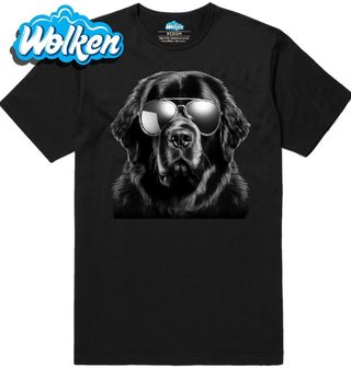 Pánské tričko Novofundlandský pes v Brýlích.jpg