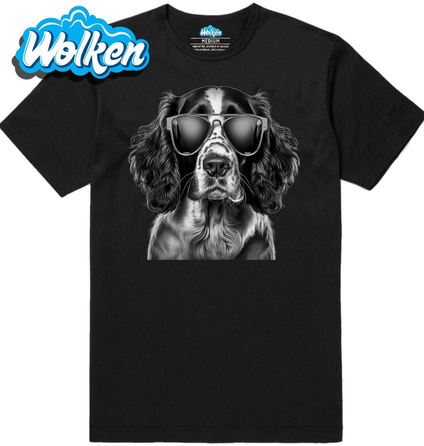 Pánské tričko Anglický špringeršpaněl v Brýlích.jpg