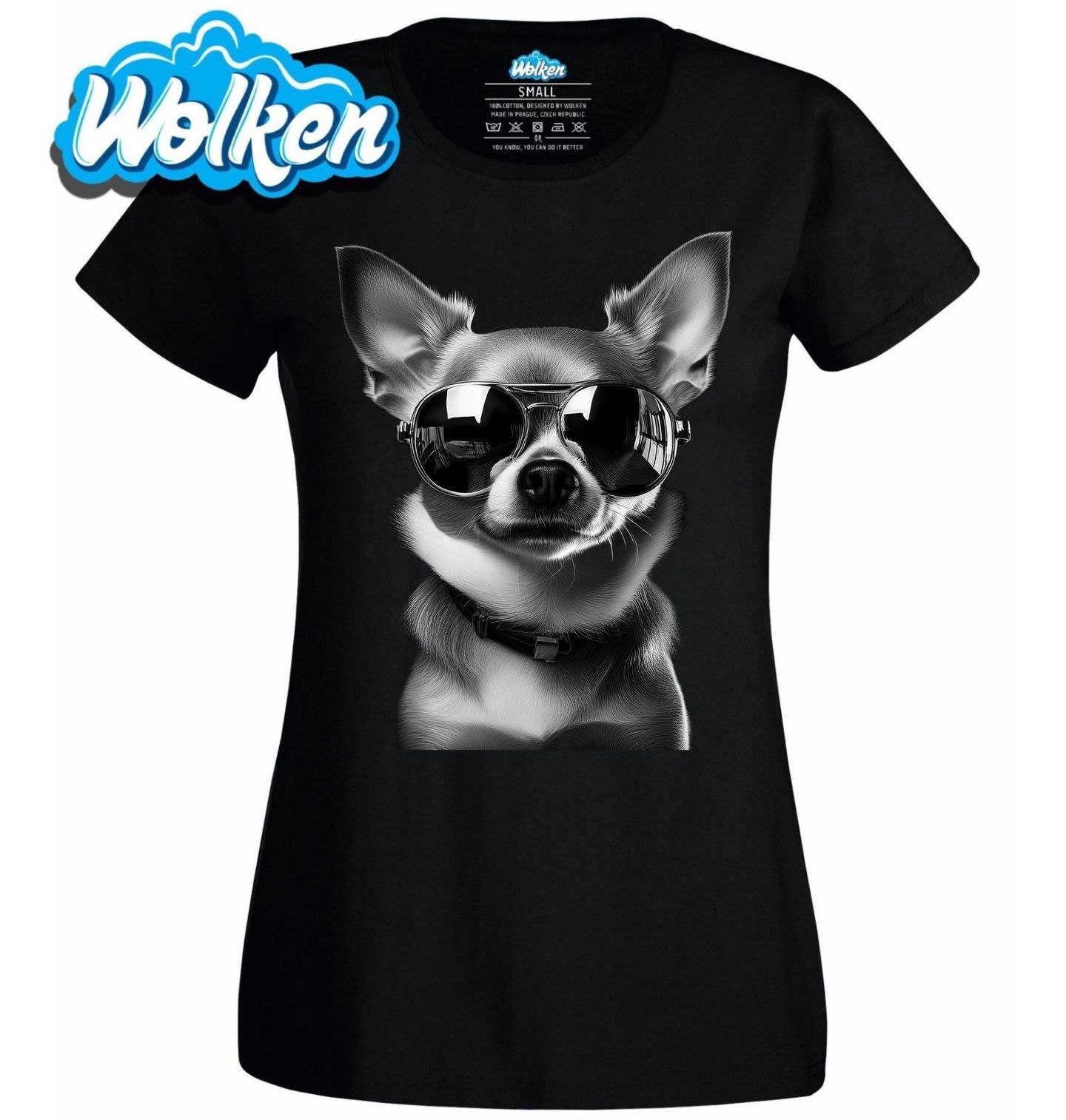 Dámské tričko Čivava v Brýlích.jpg