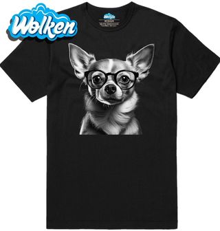 Pánské tričko Chytrá Čivava v Brýlích.jpg