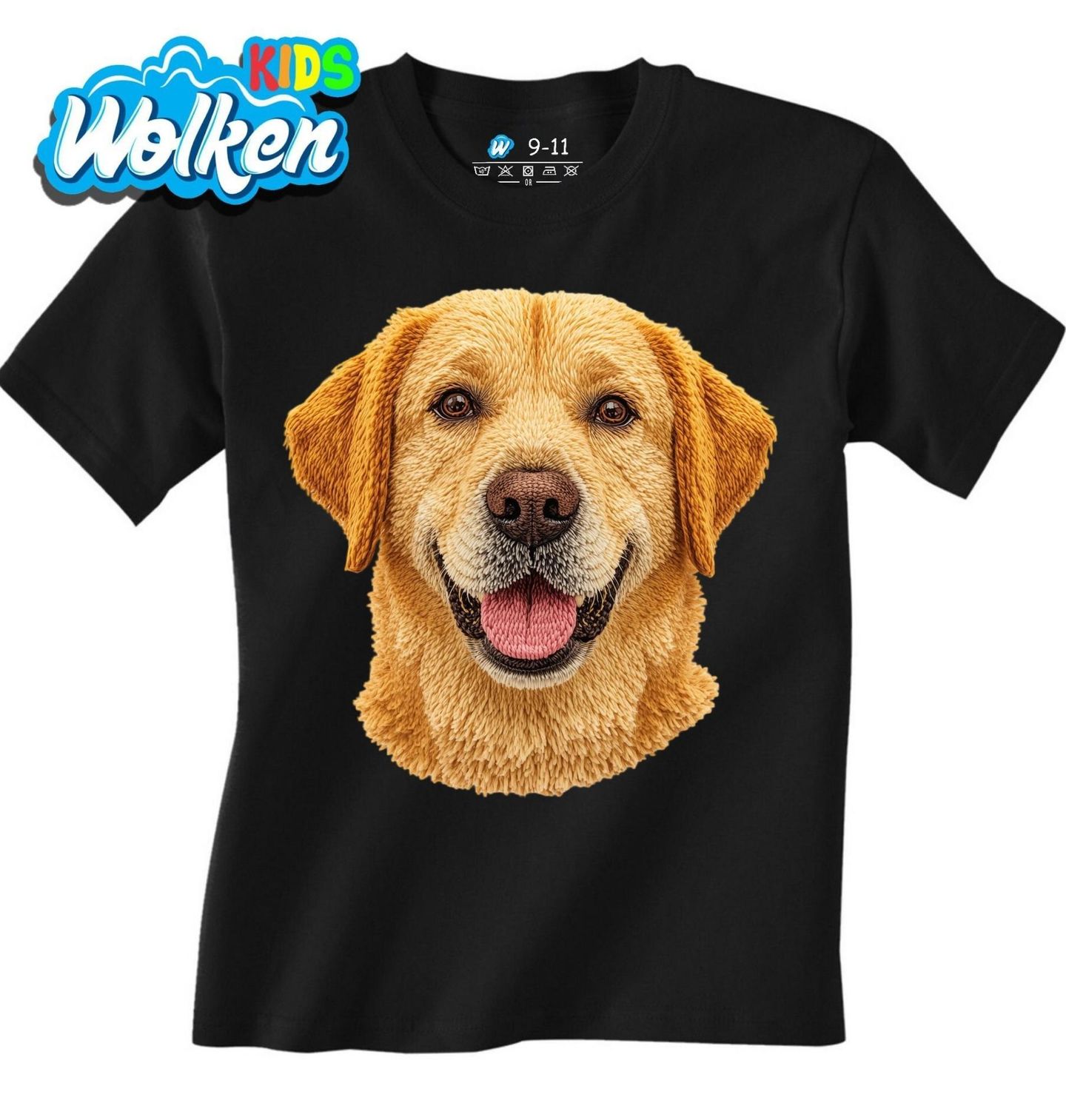 Dětské tričko Zlatý Háčkovaný Labradorský retrívr.jpg