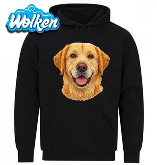 Mikina Zlatý Háčkovaný Labradorský retrívr.jpg